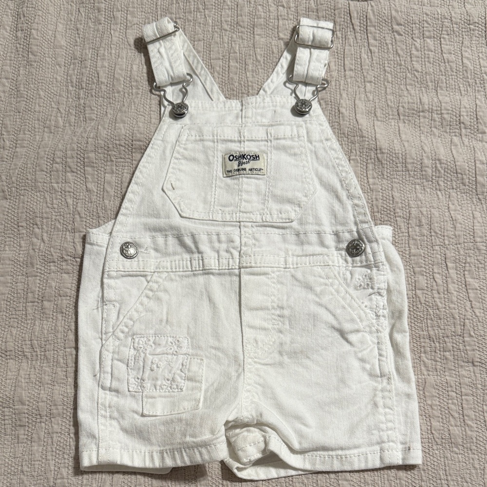 OshKosh B'gosh Twill Eyelet Shortalls - Toddler Girl